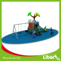 Kids Outdoor Jungle Gym para Parque com Swing e Slide